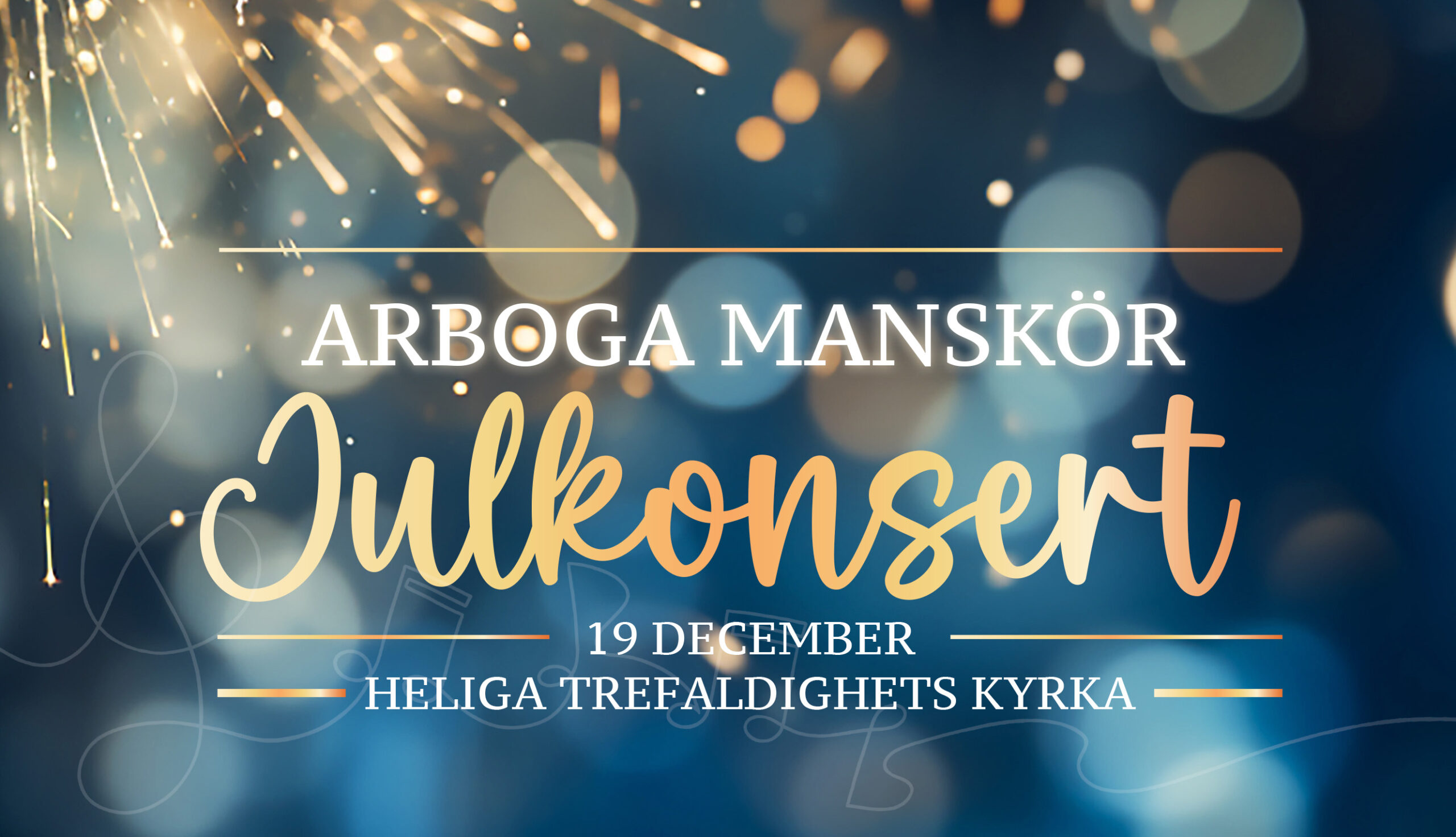 Julkonsert(er) i Heliga Trefaldighets kyrka Arboga Manskör